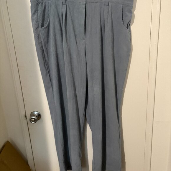 Halara Women’s Plus Size Blue-Gray Corduroy Pants – 3X - Picture 1 of 3